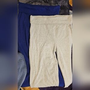 Stylish Women's Cream and Blue Wide Leg Pants